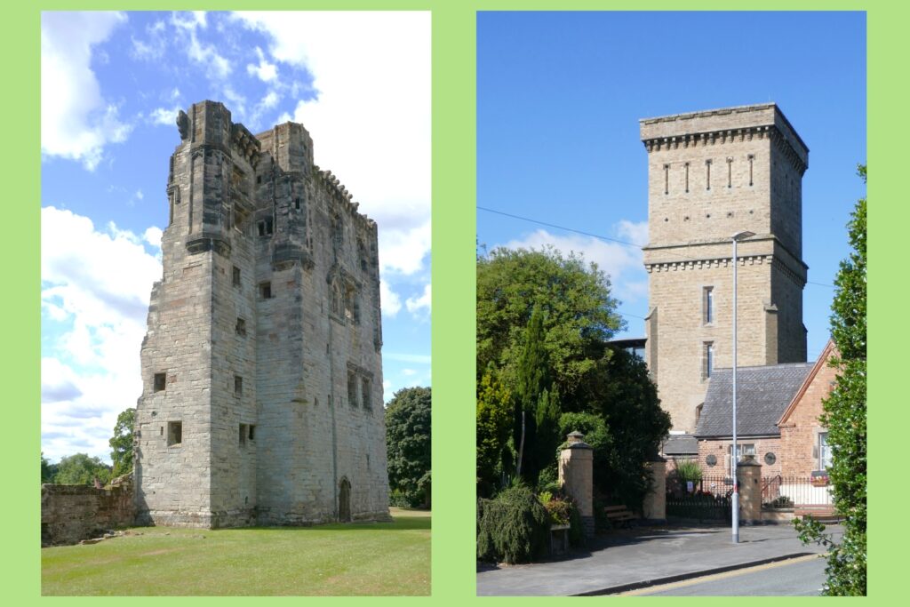 Two towers in Ashby-de-la-Zouch